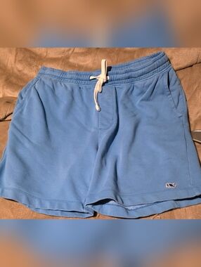 Mens Vineyard Vines Medium Light Blue Drawstring Casual Shorts EUC